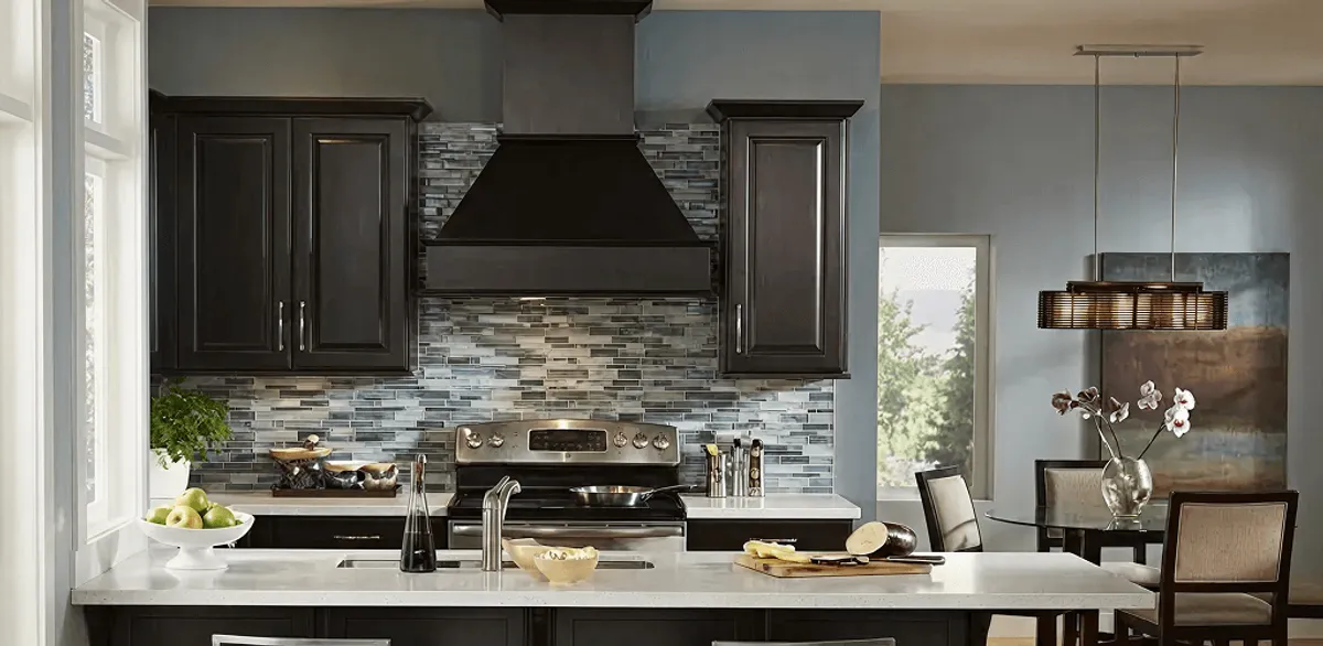 Kitchen cabinet painting and refinishing in a modern kitchen in Overland Park, KS